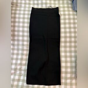 Zara Black Midi Pencil Skirt for Work